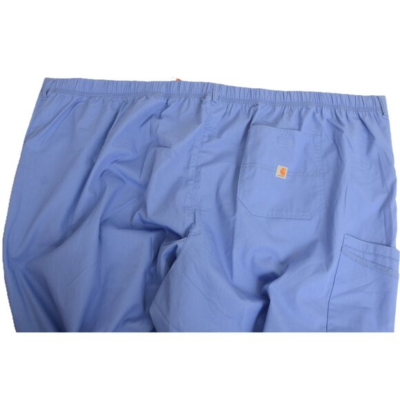 Carhartt C55101X Force Rockwall Men's Big & Tall Blue Scrub Pants Size: 5X - Picture 11 of 11